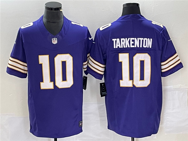 Men's Minnesota Vikings #10 Fran Tarkenton Purple 2023 F.U.S.E. Vapor Untouchable Limited Stitched Jersey